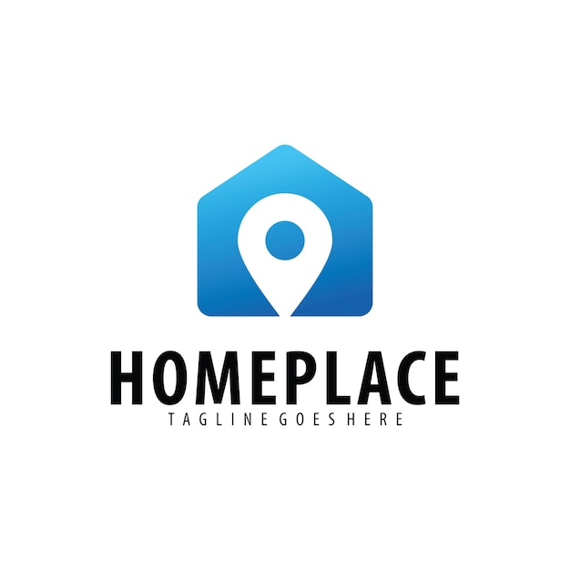 Vector home place logo design template