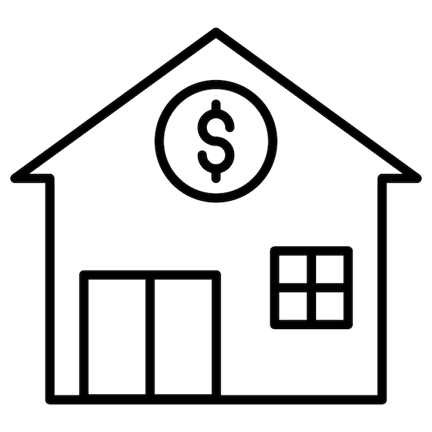 Home Price Vector Illustration