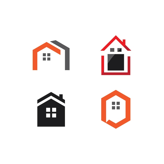 Design del logo per la proprietà domestica e l'edilizia