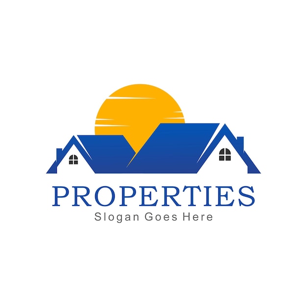 Home property vector logo