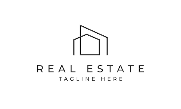 Home real estate icon vector illustration template design marketing logo