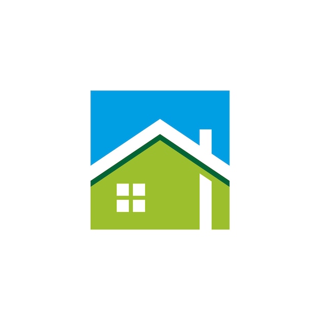 home real estate logo template illustration design