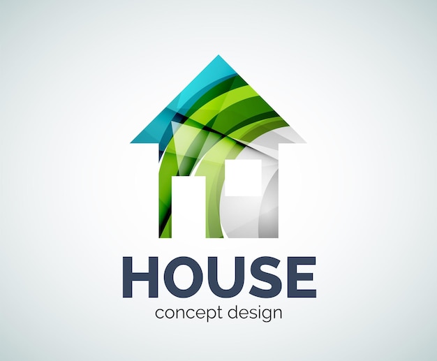 Шаблон логотипа домашней недвижимости