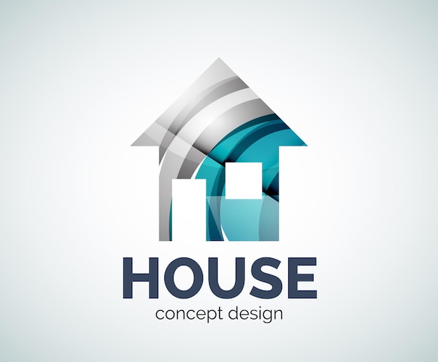 Home real estate logo template