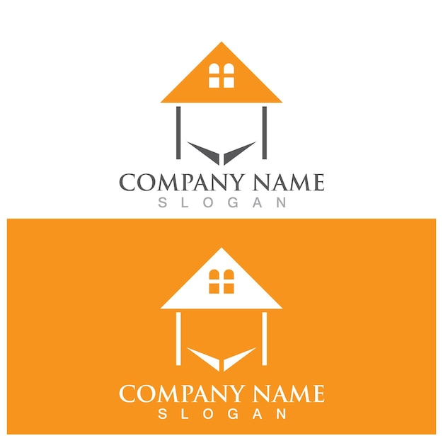 Home real estate logo and vector