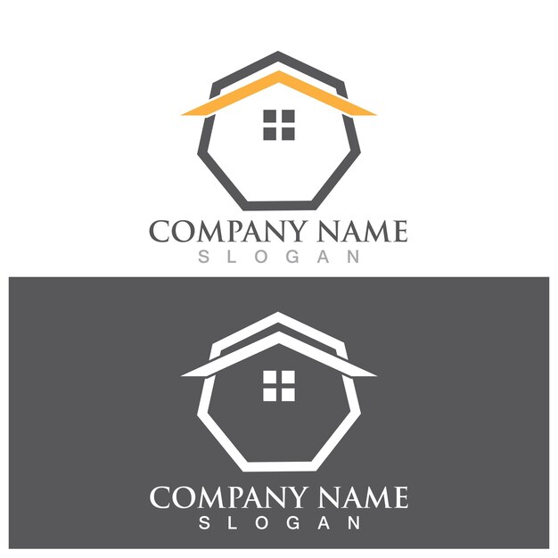 Home real estate logo and vector