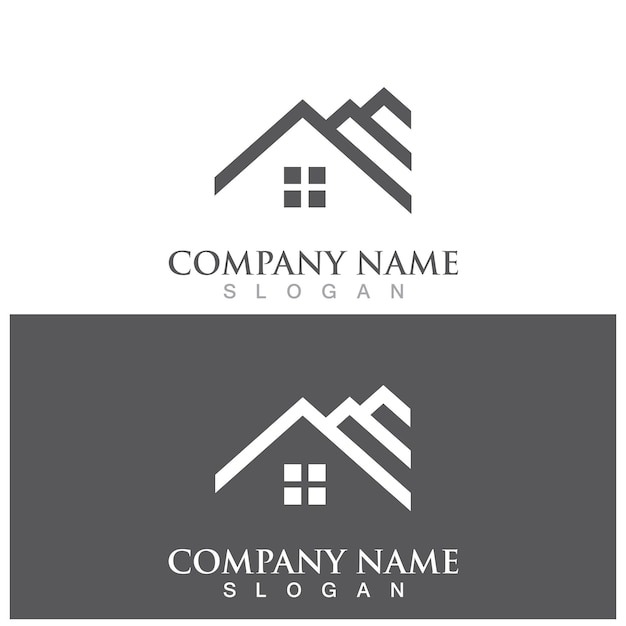 Home real estate logo and vector