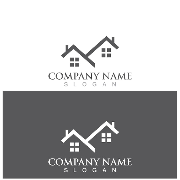 Home real estate logo and vector