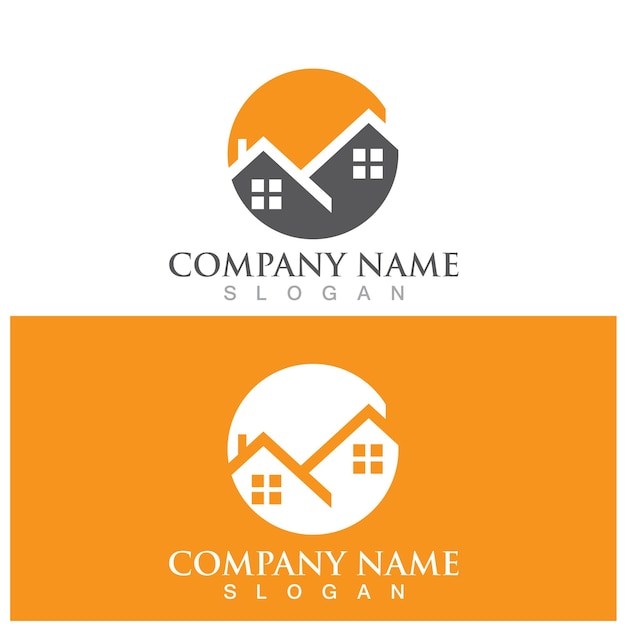 Home real estate logo and vector