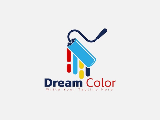 Home Real Estate painting service Logo vector icon