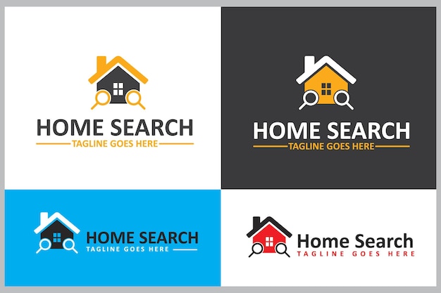 Home Real estate Search or Find Logo Design Template