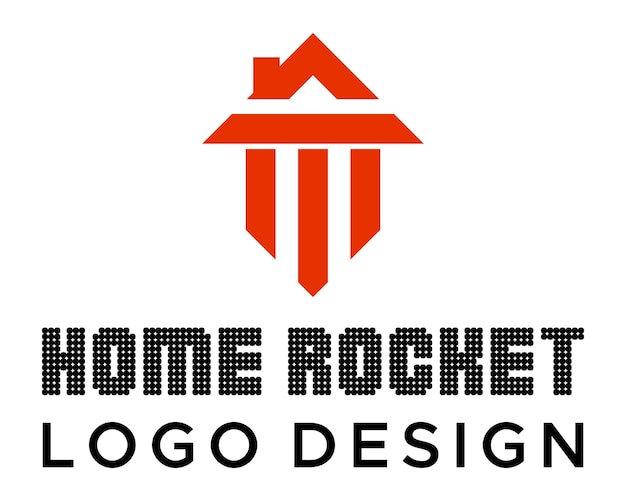 홈 부동산 및 스피드 로켓 로고 디자인