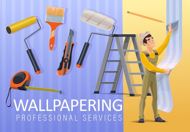 Home renovation wallpaper applying service