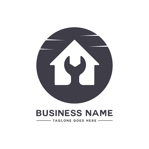 Home repair logo design handyman home logo