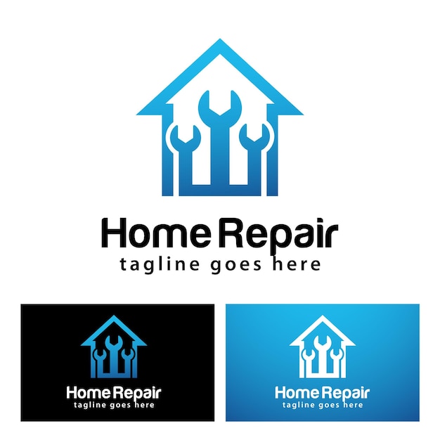 Home repair logo design template