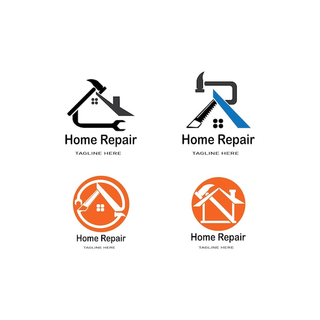 Значок вектора шаблона логотипа Home Repair