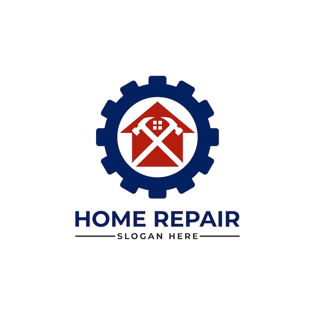 Home repair, roofing, remodeling, handyman logo