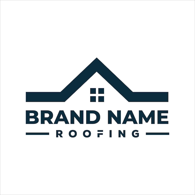 home roofing real estate logo design