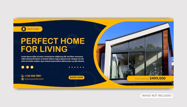home for sale banner template design