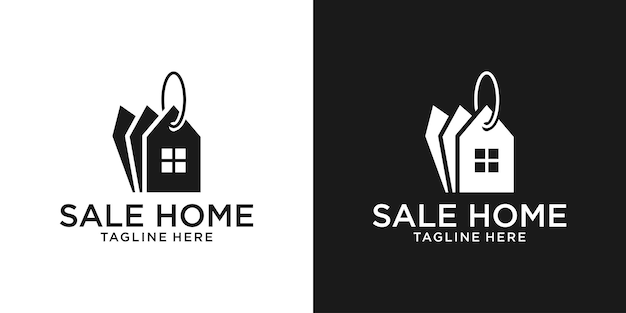 Home and sale design logo icon vector illustration