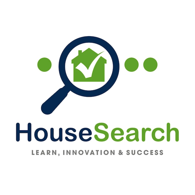 Home sale house search logo vector