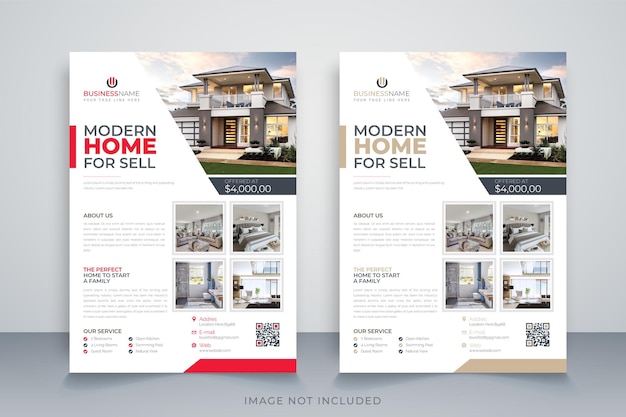 Home for sale real estate flyer template