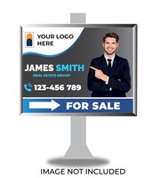 Home sale yard sign template