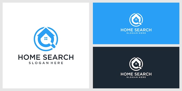 home search logo design template 