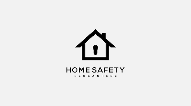 Дизайн логотипа домашней безопасности