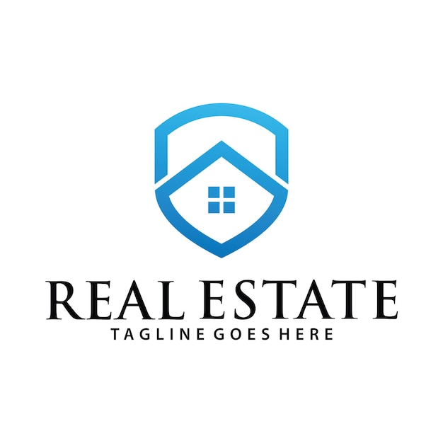 Home security and real estate logo template