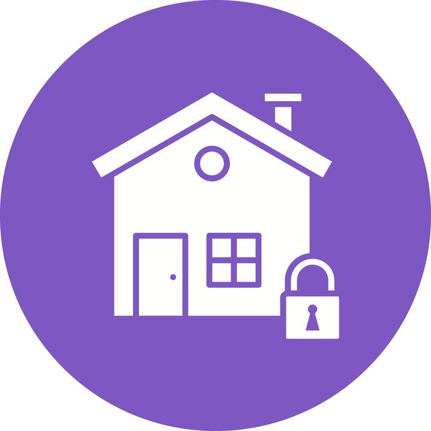 Home Security Vector Illustratie Stijl