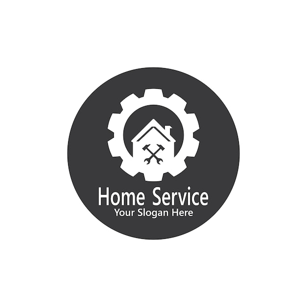 ホーム サービス 建設 ロゴ ベクトル テンプレート