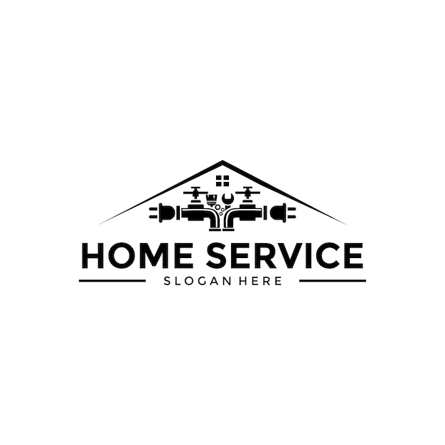 home service logo vector template