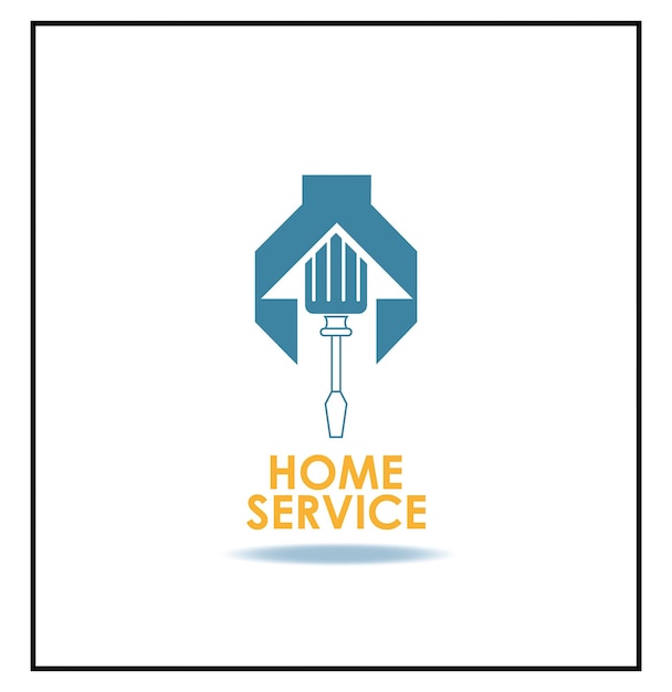 Vector home services logo , home repair