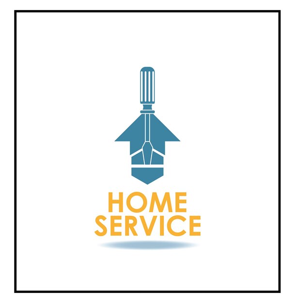 Vector home services-logo, huisreparatie