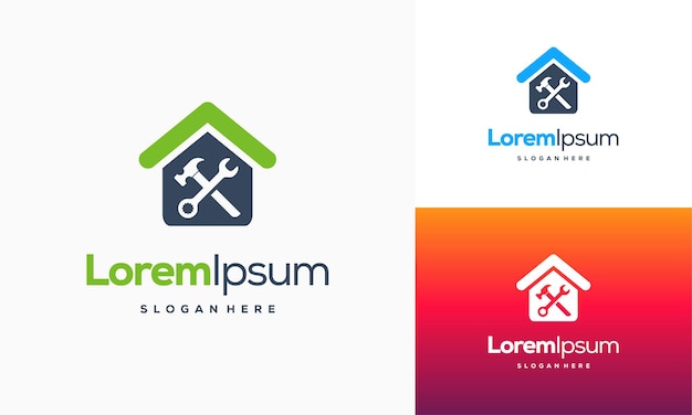 Home Services Logo ontwerpt concept vector, Home Repair logo template, House Service logo symbol