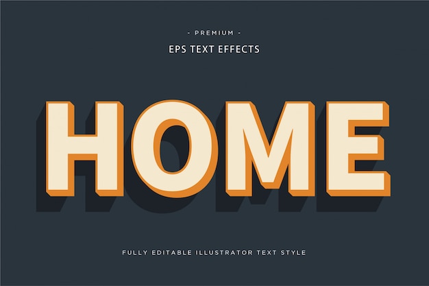 Home soft 3d text effect - 3d text style