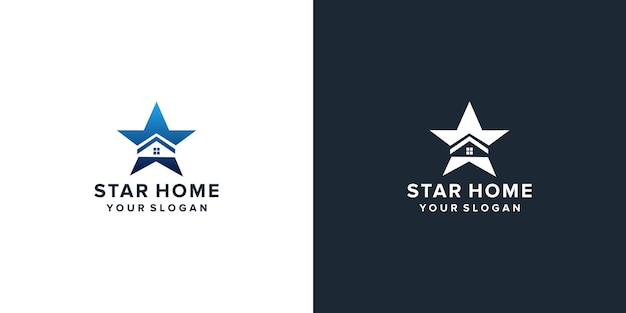 Home star logo design inspiration