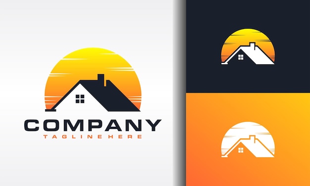 Home sunset logo