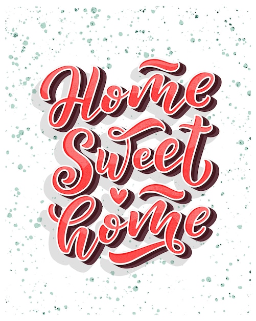 Vector home sweet home card
