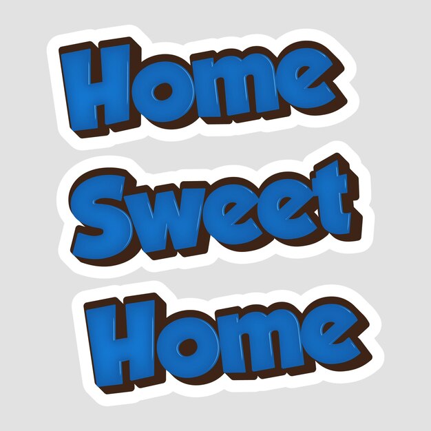 벡터 home sweet home 메시지 스티커 디자인 글자 스티커 타이포그래픽 메시지 채팅 배지