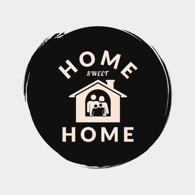 Vector home sweet home ontwerp vectorillustratie