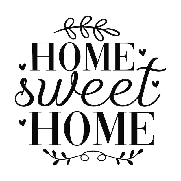 Home sweet home Ronde teken SVG