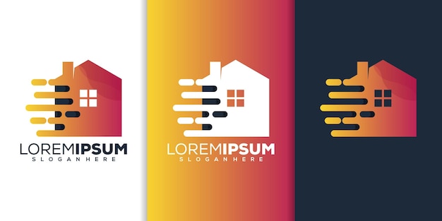 Home tech logo design