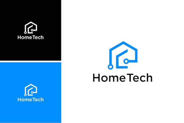 home tech logo,real estate building house vector