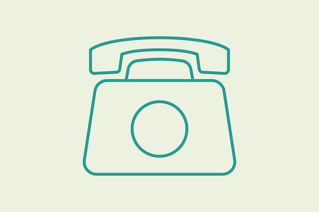 Home telephone icon icon related to UI elements suitable for web site app user interfaceselement printable etc line icon style simple vector design editable