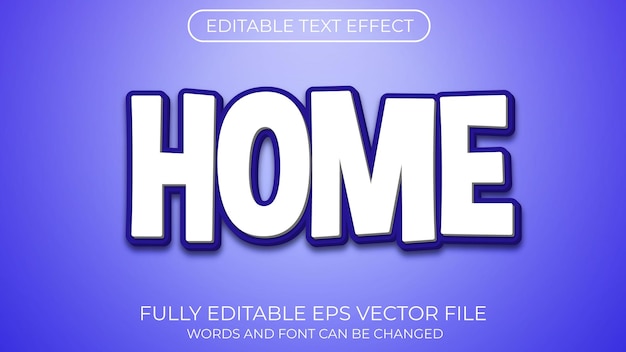 Home text effect