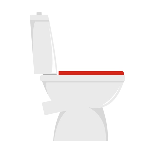 Home toilet icon Flat illustration of home toilet vector icon for web