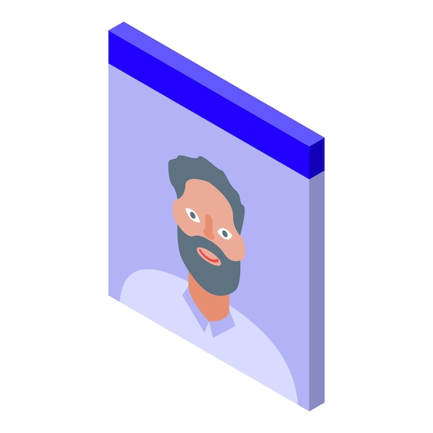 Home video call icon Isometric of home video call vector icon for web design isolated on white background