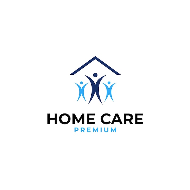 Homecare logo design for charity illustration idea